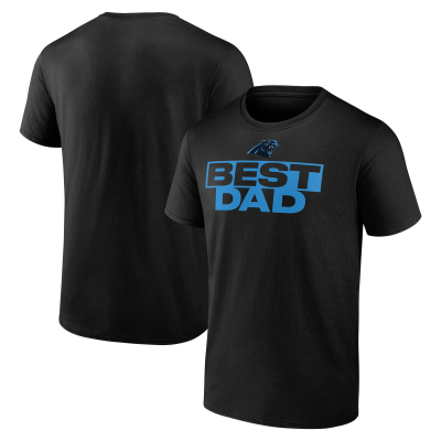 Футболка Carolina Panthers Black Best Dad Father's Day