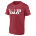 Футболка Arizona Cardinals Cardinal Best Dad Father's Day