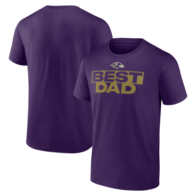 Футболка Baltimore Ravens Purple Best Dad Father's Day