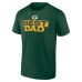 Футболка Green Bay Packers Green Best Dad Fathers Day