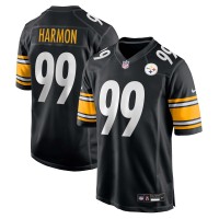 Pittsburgh Steelers Derrick Harmon Nike Black 2025 NFL Draft First Round Pick Game Jersey