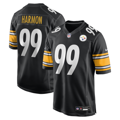 Джерси Pittsburgh Steelers Derrick Harmon Nike Black Game