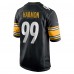 Игровая джерси Pittsburgh Steelers Derrick Harmon Nike Black 2025 NFL Draft First Round Pick Game