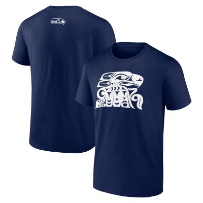 Seattle Seahawks Navy Muckleshoot Tribe T-Shirt