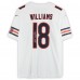Игровая джерси Caleb Williams Chicago Bears Autographed Fanatics Authentic White Nike Vapor F.U.S.E. Limited