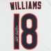 Игровая джерси Caleb Williams Chicago Bears Autographed Fanatics Authentic White Nike Vapor F.U.S.E. Limited