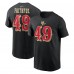 San Francisco 49ers The Faithful Nike Black 2025 Rivalries Collection Name & Number T-Shirt