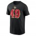 San Francisco 49ers The Faithful Nike Black 2025 Rivalries Collection Name & Number T-Shirt