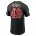 San Francisco 49ers The Faithful Nike Black 2025 Rivalries Collection Name & Number T-Shirt