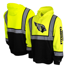 Свитшот Arizona Cardinals Yellow High-Visibility Safety Hooded Свитшот Arizona Cardinals Yellow High-Visibility Safety Hooded