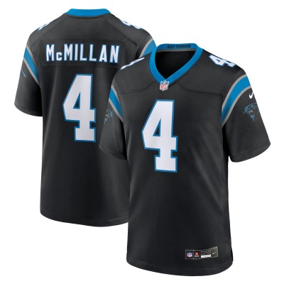 Игровая джерси Carolina Panthers Tetairoa McMillan Nike Black 2025 NFL Draft First Round Pick Game