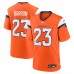 Denver Broncos Jahdae Barron Nike Orange 2025 NFL Draft First Round Pick Game Jersey