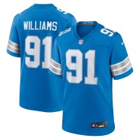 Игровая джерси Detroit Lions Tyleik Williams Nike Blue 2025 NFL Draft First Round Pick Game