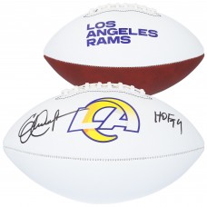 Eric Dickerson Los Angeles Rams Autographed Fanatics Authentic Franklin White Panel Football with HOF 99 Inscription