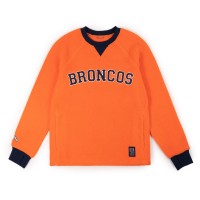 Unisex Topo Designs x Denver Broncos Scarlet Ibis/Pageant Blue Mountain Fleece Sweatshirt