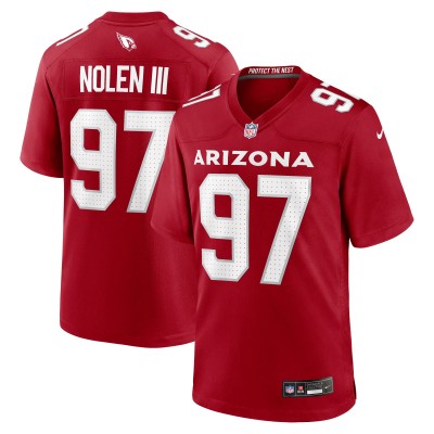 Arizona Cardinals Walter Nolen Nike Cardinal 2025 NFL Draft First Round Pick Game Jersey