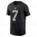 Las Vegas Raiders Geno Smith Nike Black Name & Number T-Shirt