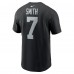 Las Vegas Raiders Geno Smith Nike Black Name & Number T-Shirt