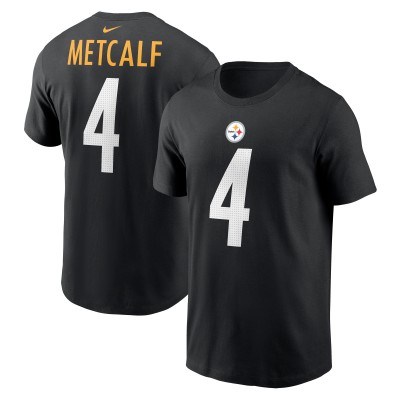 Pittsburgh Steelers DK Metcalf Nike Black Name & Number T-Shirt