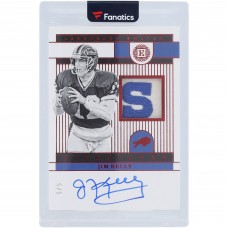 Jim Kelly Buffalo Bills Autographed 2022 Panini Encased Ruby Legendary Swatch Signature 2 Color S Relic #LSS-JK #5/5 Card