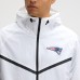 New England Patriots Nike White 2025 Rivalries Collection Tech Raglan Full-Zip Jacket