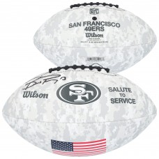 Brock Purdy San Francisco 49ers Autographed Fanatics Authentic Wilson 2024 Salute To Service Football