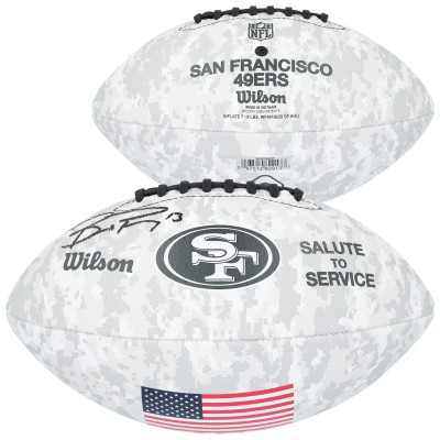 Brock Purdy San Francisco 49ers Autographed Fanatics Authentic Wilson 2024 Salute To Service Football