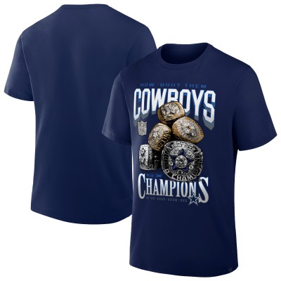 Футболка Dallas Cowboys Dallas Cowboys Merchandise Navy Rings