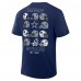 Футболка Dallas Cowboys Dallas Cowboys Merchandise Navy Helmet Grid