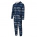 Dallas Cowboys Concepts Sport Navy Shuffle All-Over-Print Microfleece Full-Zip Union Suit