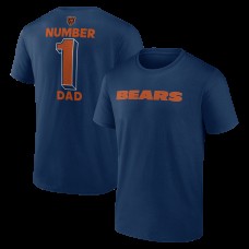 Футболка Chicago Bears Navy #1 Dad Jersey Футболка Chicago Bears Navy #1 Dad Jersey