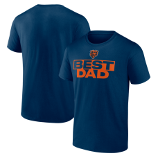 Футболка Chicago Bears Navy Greatest Dad Футболка Chicago Bears Navy Greatest Dad