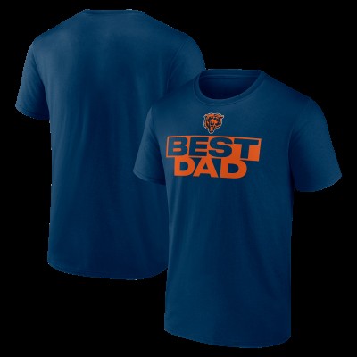Футболка Chicago Bears Navy Greatest Dad