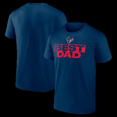 Футболка Houston Texans Navy Greatest Dad