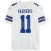 Игровая джерси Micah Parsons Dallas Cowboys Autographed Fanatics Authentic White Nike Limited with Americas Team Inscription