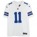 Игровая джерси Micah Parsons Dallas Cowboys Autographed Fanatics Authentic White Nike Limited with Americas Team Inscription