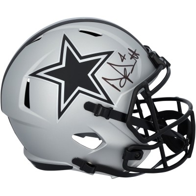 Dak Prescott Dallas Cowboys Autographed Fanatics Authentic Riddell Rave Speed Replica Helmet