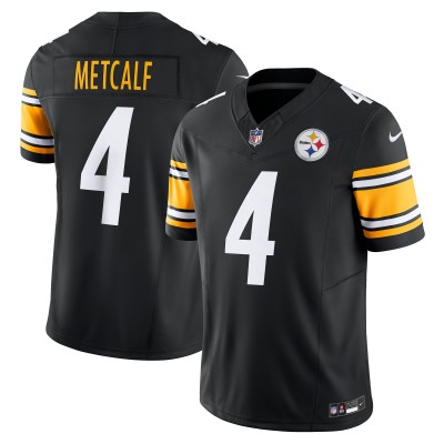 Джерси Pittsburgh Steelers DK Metcalf Nike Black Team Vapor F.U.S.E. Limited