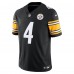 Джерси Pittsburgh Steelers DK Metcalf Nike Black Team Vapor F.U.S.E. Limited