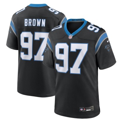 Игровая джерси Carolina Panthers Bobby Brown Nike Black Team Game