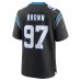 Игровая джерси Carolina Panthers Bobby Brown Nike Black Team Game