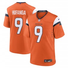 Игровая джерси Denver Broncos Talanoa Hufanga Nike Orange Team Game