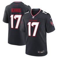 Игровая джерси Houston Texans Braxton Berrios Nike Navy Team Game