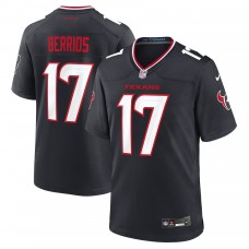 Игровая джерси Houston Texans Braxton Berrios Nike Navy Team Game