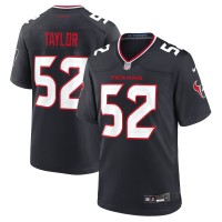 Игровая джерси Houston Texans Darrell Taylor Nike Navy Team Game