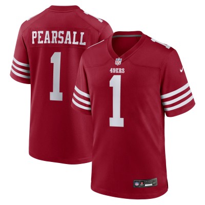 San Francisco 49ers Ricky Pearsall Nike Scarlet Team Game Jersey