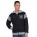 Las Vegas Raiders Pro Player Black/Silver Helmet Hoodie Full-Zip Track Jacket Las Vegas Raiders Pro Player Black/Silver Helmet Hoodie Full-Zip Track Jacket