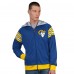Los Angeles Rams Pro Player Helmet Full-Zip Hooded Track Jacket - Royal/Gold