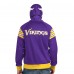 Minnesota Vikings Pro Player Purple/Gold Helmet Full-Zip Hooded Track Jacket