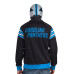 Куртка Carolina Panthers Pro Black/Silver Helmet Full-Zip Hooded Track